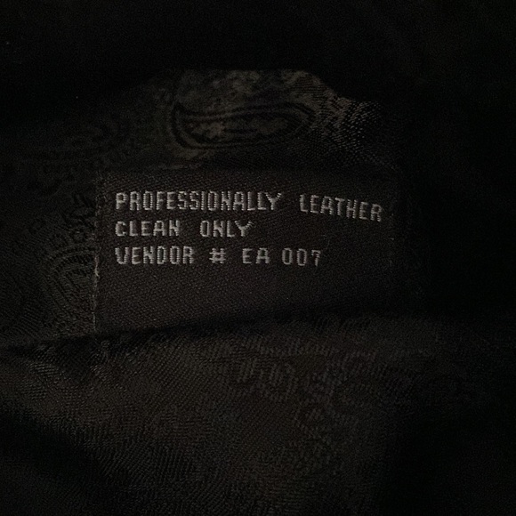 Guess Black Genuine Leather Jacket size M - Picture 9 of 9